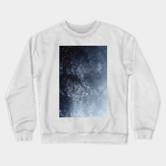 Blue veiled moon Crewneck Sweatshirt by va103